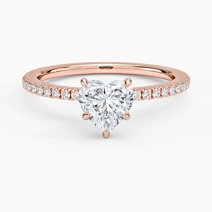 1.60 Carat Princess Halo Design Solitaire Lab Diamond Ring 18K - Florina 