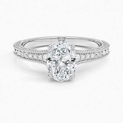 1.60 Carat Princess Halo Design Solitaire Lab Diamond Ring 18K - Florina 