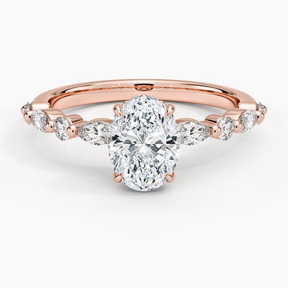 1.60 Carat Princess Halo Design Solitaire Lab Diamond Ring 18K - Florina 