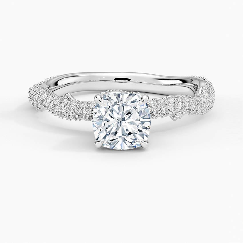 1.75 Cushion Kesim Hidden Halo Tasarım Tektaş Laboratuvar Pırlanta Yüzük - Filara