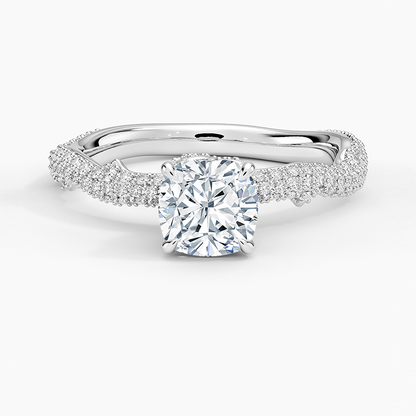 1.75 Cushion Kesim Hidden Halo Tasarım Tektaş Laboratuvar Pırlanta Yüzük - Filara