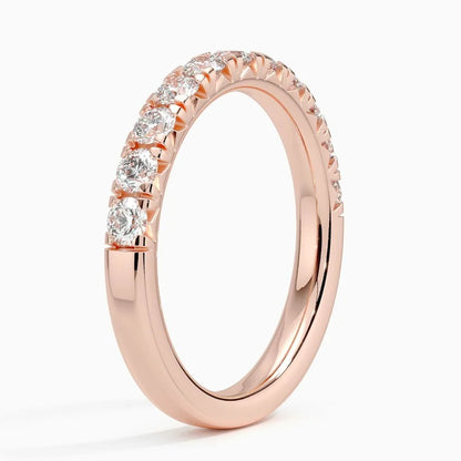 Yarım Tur 1.00 Karat Yuvarlak Kesim Laboratuvar Pırlanta Yüzük 18K - Bold Diamonds