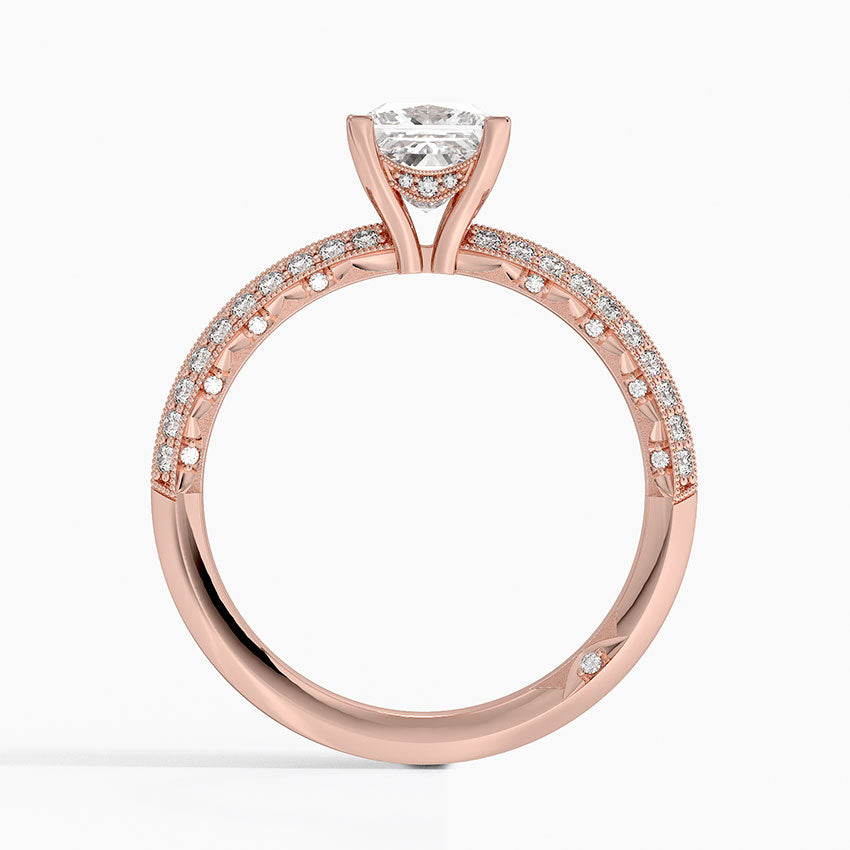 1.50 Prenses Kesim Yarım Tur Tasarım Tektaş Laboratuvar Pırlanta Yüzük - Selara