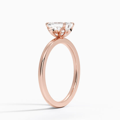 1.60 Carat Princess Halo Design Solitaire Lab Diamond Ring 18K - Florina 