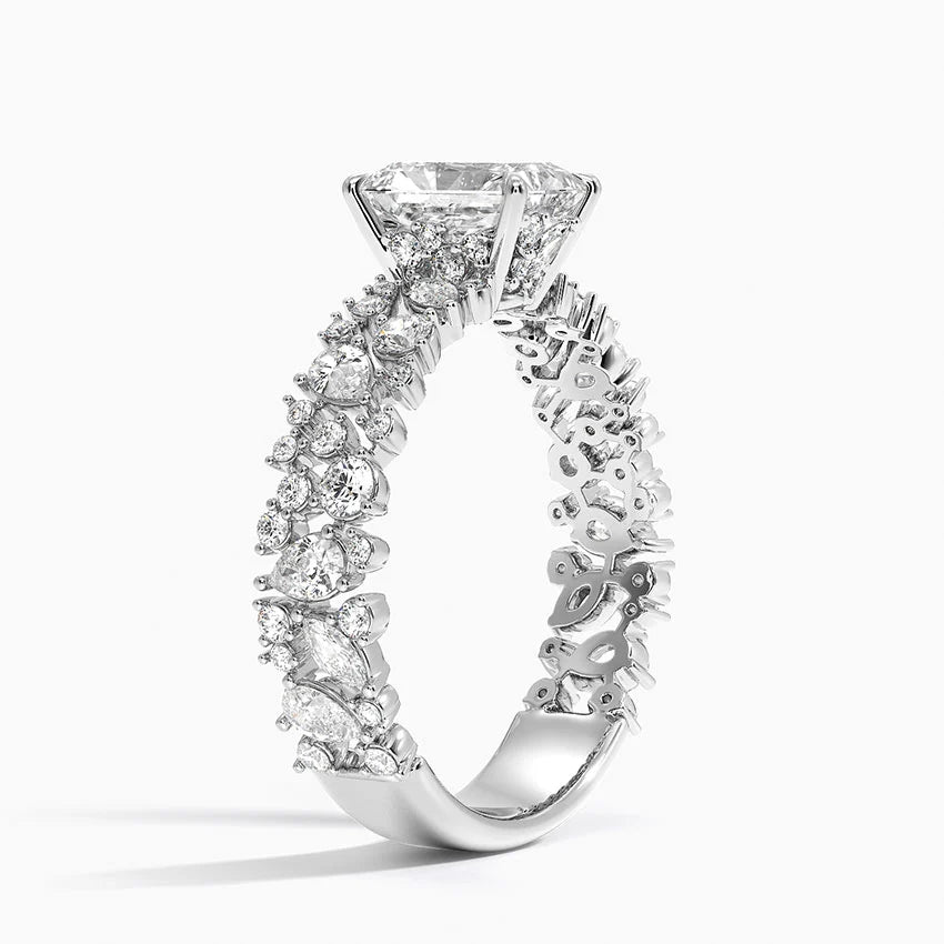 2.00 Radiant Kesim Özel Tasarım Tektaş Laboratuvar Pırlanta Yüzük - Aylora