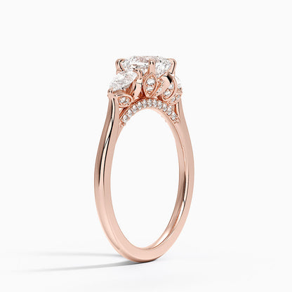 1.60 Carat Princess Halo Design Solitaire Lab Diamond Ring 18K - Florina 