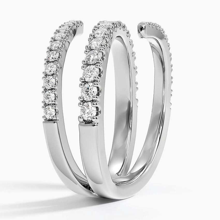 Sarmal 1,00 Karat Yuvarlak Kesim Laboratuvar Pırlanta Yüzük 18K - Bold Diamonds