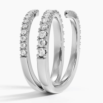 Sarmal 1,00 Karat Yuvarlak Kesim Laboratuvar Pırlanta Yüzük 18K - Bold Diamonds