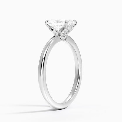 1.15 Radiant Kesim Hidden Halo Tasarım Tektaş Laboratuvar Pırlanta Yüzük - Vilora