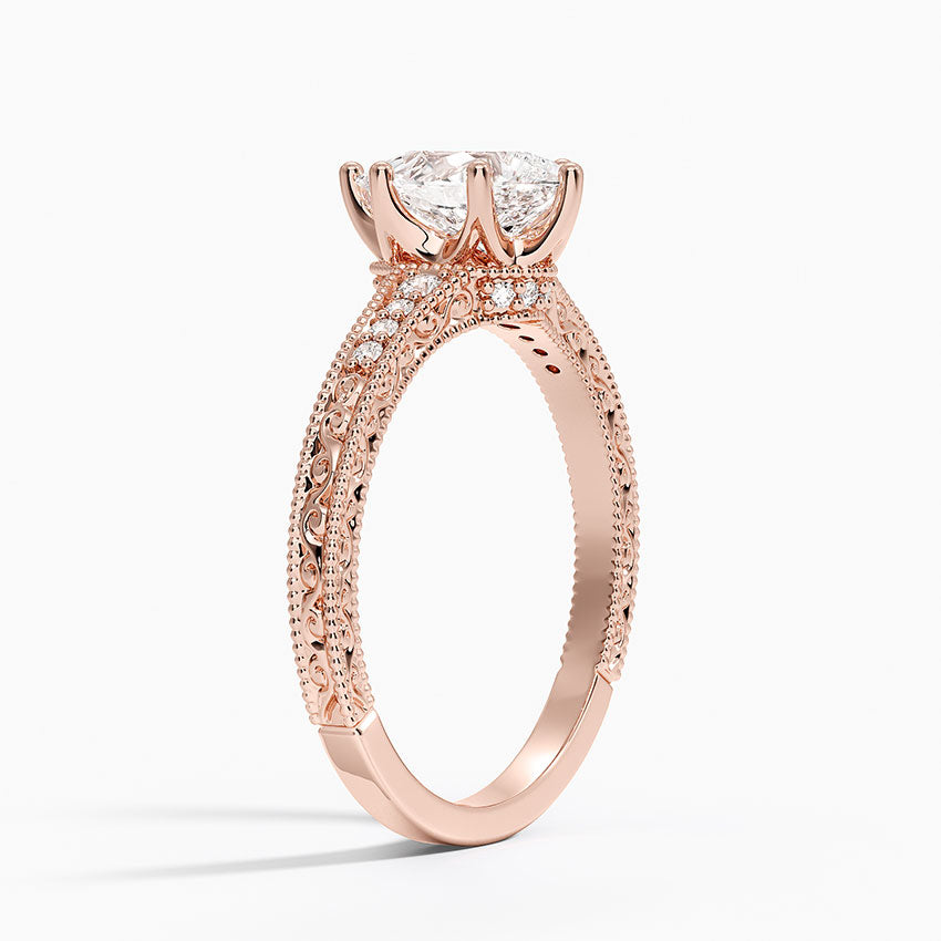 1.60 Carat Princess Halo Design Solitaire Lab Diamond Ring 18K - Florina 