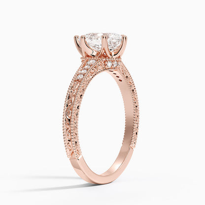 1.60 Carat Princess Halo Design Solitaire Lab Diamond Ring 18K - Florina 