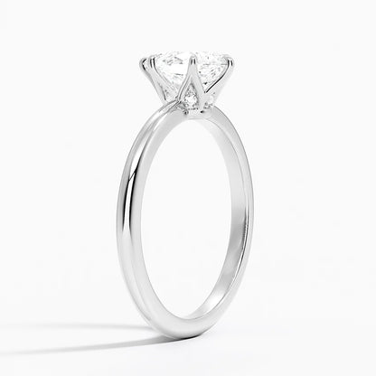 1.10 Damla Kesim Hidden Halo Tasarım Tektaş Laboratuvar Pırlanta Yüzük - Eylora