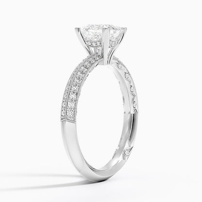 1.50 Prenses Kesim Yarım Tur Tasarım Tektaş Laboratuvar Pırlanta Yüzük - Selara