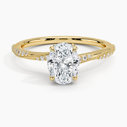 1.60 Carat Princess Halo Design Solitaire Lab Diamond Ring 18K - Florina 