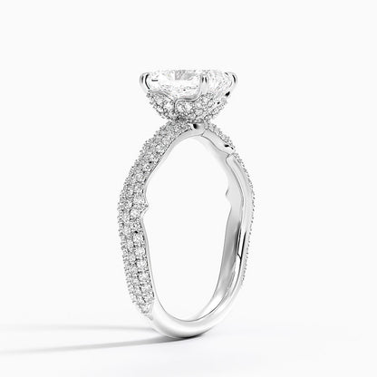 1.75 Radiant Kesim Hidden Halo Tasarım Tektaş Laboratuvar Pırlanta Yüzük - Filara