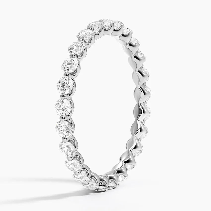 Tam Tur 3.00 Karat Yuvarlak Kesim Laboratuvar Pırlanta Yüzük 18K - Bold Diamonds