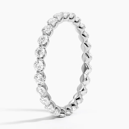 Tam Tur 3.00 Karat Yuvarlak Kesim Laboratuvar Pırlanta Yüzük 18K - Bold Diamonds