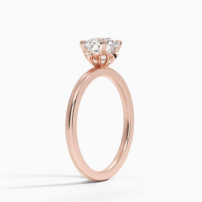 1.60 Carat Princess Halo Design Solitaire Lab Diamond Ring 18K - Florina 