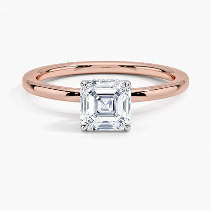 1.60 Carat Princess Halo Design Solitaire Lab Diamond Ring 18K - Florina 