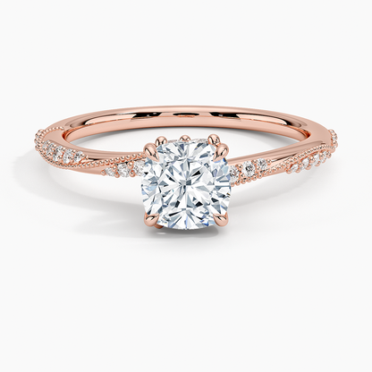 1.60 Carat Princess Halo Design Solitaire Lab Diamond Ring 18K - Florina 