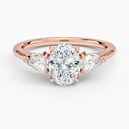 1.60 Carat Princess Halo Design Solitaire Lab Diamond Ring 18K - Florina 