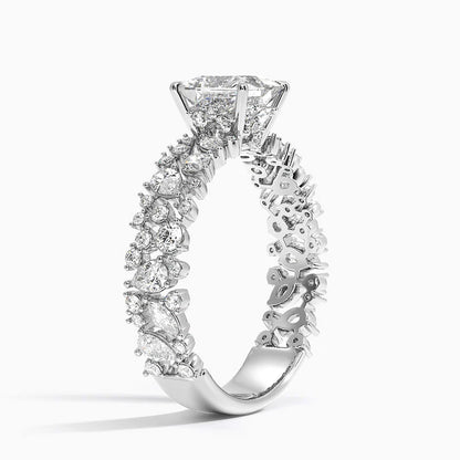 2.00 Prenses Kesim Özel Tasarım Tektaş Laboratuvar Pırlanta Yüzük - Aylora