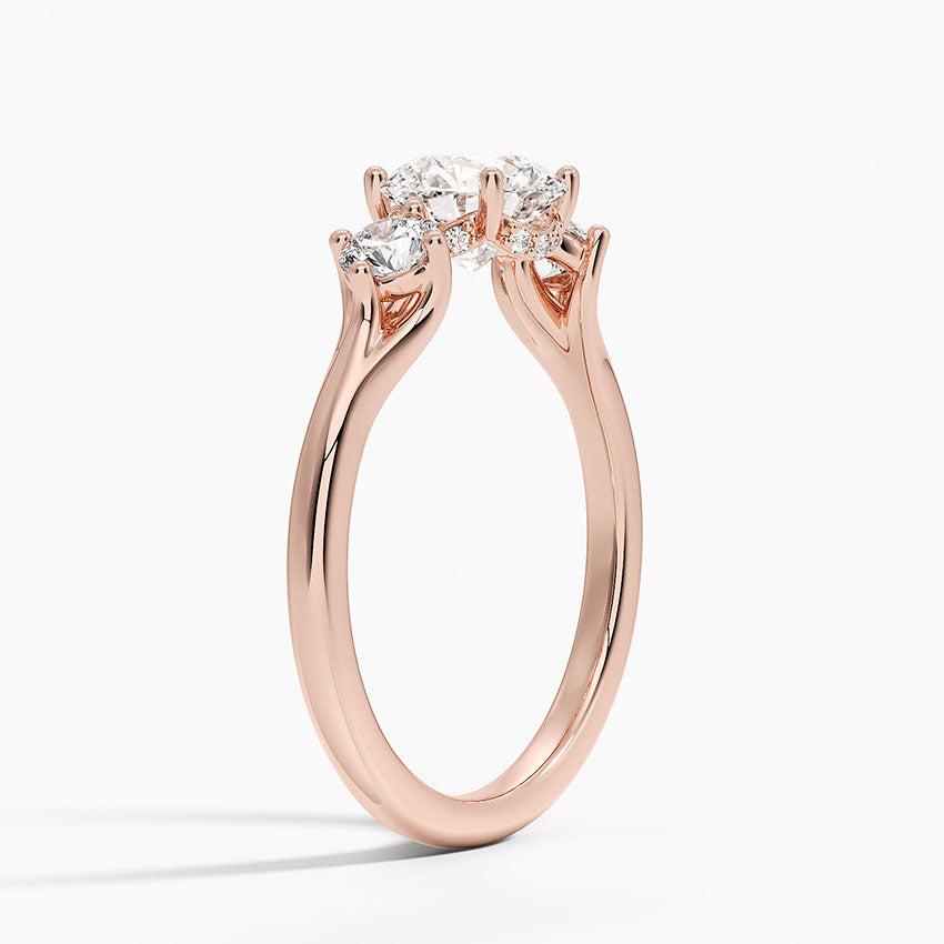 1.50 Karat Yuvarlak Kesim Hidden Halo Tasarım Tektaş Laboratuvar Pırlanta Yüzük - Madrid - Bold Diamonds
