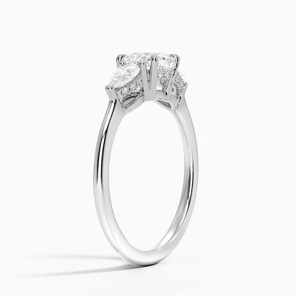 1.60 Carat Princess Halo Design Solitaire Lab Diamond Ring 18K - Florina 