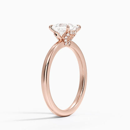 1.15 Prenses Kesim Hidden Halo Tasarım Tektaş Laboratuvar Pırlanta Yüzük - Vilora