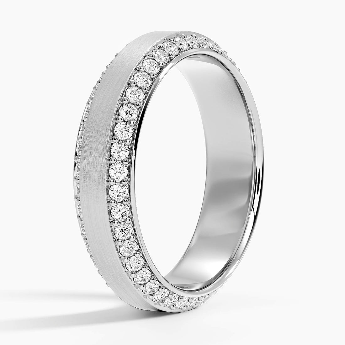 Özel Tasarım Alyans 1,00 Karat Yuvarlak Kesim Laboratuvar Pırlanta Yüzük 18K - Bold Diamonds