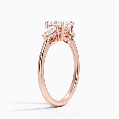 1.60 Carat Princess Halo Design Solitaire Lab Diamond Ring 18K - Florina 