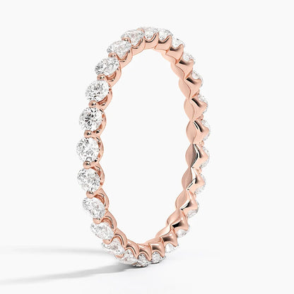Tam Tur 3.00 Karat Yuvarlak Kesim Laboratuvar Pırlanta Yüzük 18K - Bold Diamonds