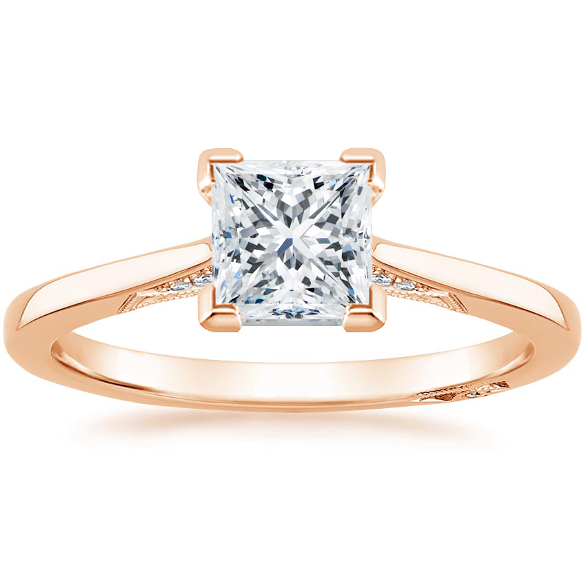 1.25 Prenses Kesim Hidden Halo Tasarım Tektaş Laboratuvar Pırlanta Yüzük - Telara