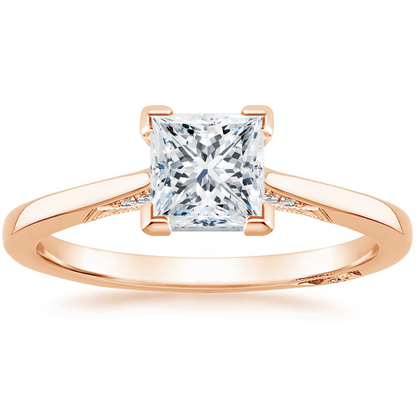 1.25 Prenses Kesim Hidden Halo Tasarım Tektaş Laboratuvar Pırlanta Yüzük - Telara