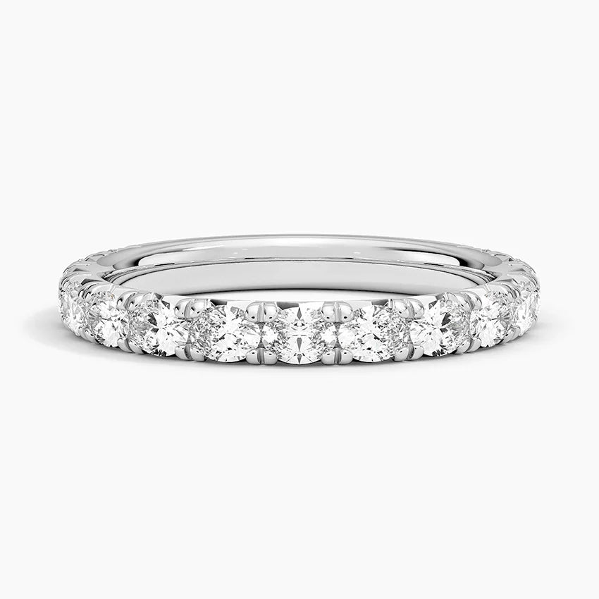 Tam Tur 1,00 Karat Oval Kesim Laboratuvar Pırlanta Yüzük 18K - Bold Diamonds