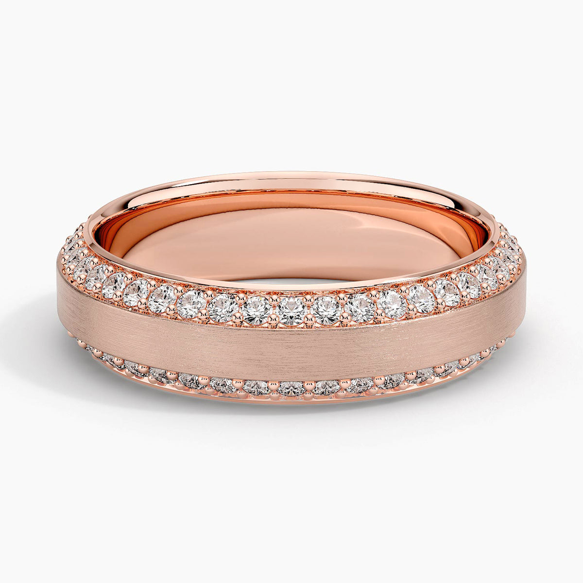 Özel Tasarım Alyans 1,00 Karat Yuvarlak Kesim Laboratuvar Pırlanta Yüzük 18K - Bold Diamonds
