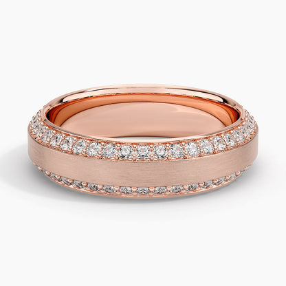 Özel Tasarım Alyans 1,00 Karat Yuvarlak Kesim Laboratuvar Pırlanta Yüzük 18K - Bold Diamonds