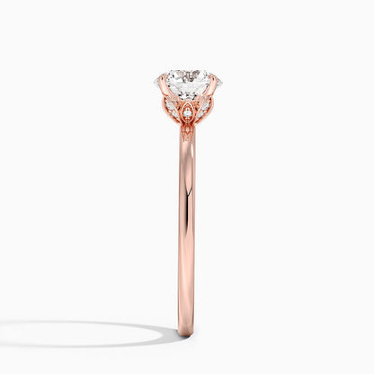 1.60 Carat Princess Halo Design Solitaire Lab Diamond Ring 18K - Florina 
