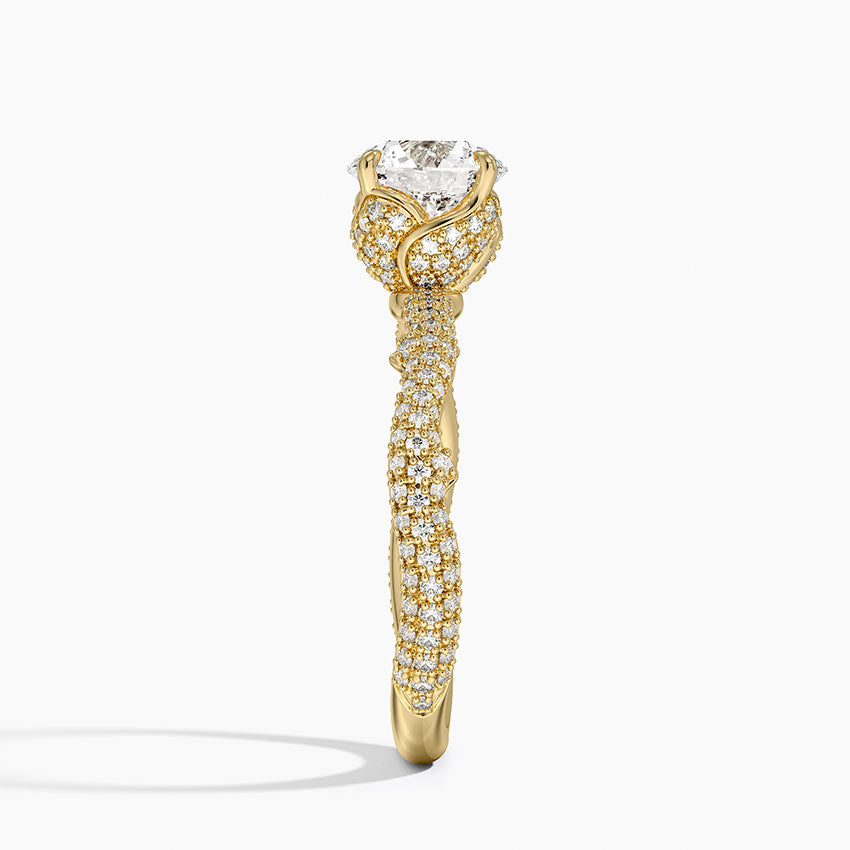 1.75 Hidden Halo Tasarım Tektaş Laboratuvar Pırlanta Yüzük- Filara