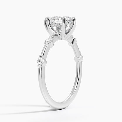 1.20 Damla Kesim Hidden Halo Tasarım Tektaş Laboratuvar Pırlanta Yüzük - Zelora