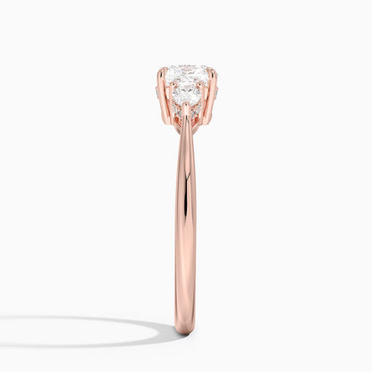 1.60 Carat Princess Halo Design Solitaire Lab Diamond Ring 18K - Florina 