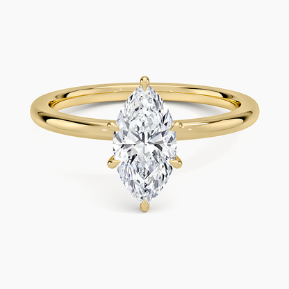 1.60 Carat Princess Halo Design Solitaire Lab Diamond Ring 18K - Florina 