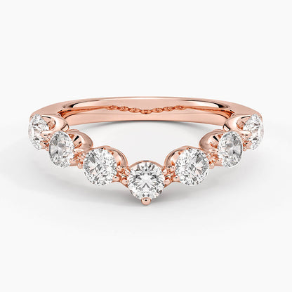 Tamamlayıcı 1,00 Karat Yuvarlak Kesim Laboratuvar Pırlanta Yüzük 18K - Bold Diamonds