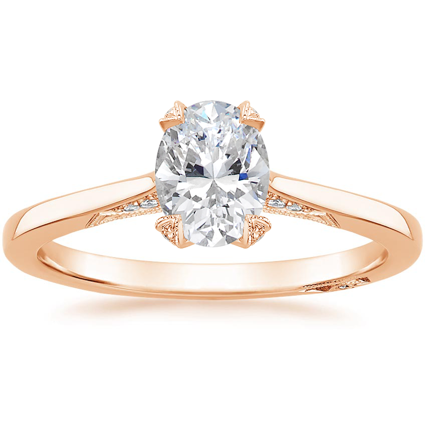 1.25 Karat Oval Kesim Hidden Halo Tasarım Tektaş Laboratuvar Pırlanta Yüzük - Zurich