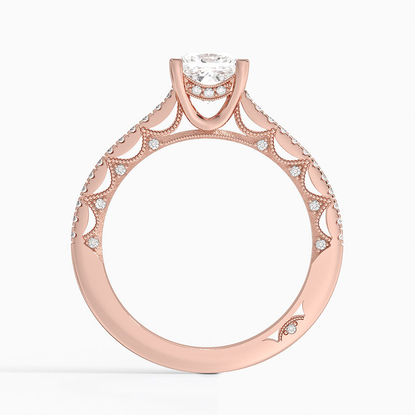 1.50 Prenses Kesim Halo Tasarım Tektaş Laboratuvar Pırlanta Yüzük - Nilara