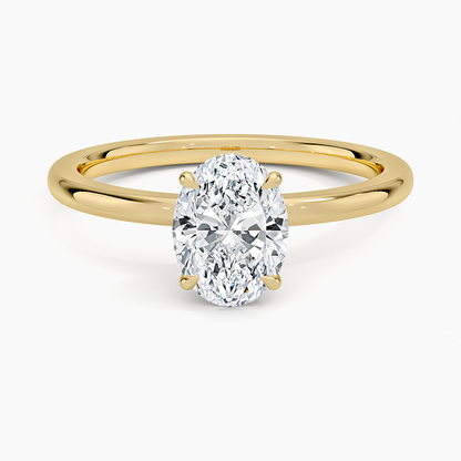 1.60 Carat Princess Halo Design Solitaire Lab Diamond Ring 18K - Florina 