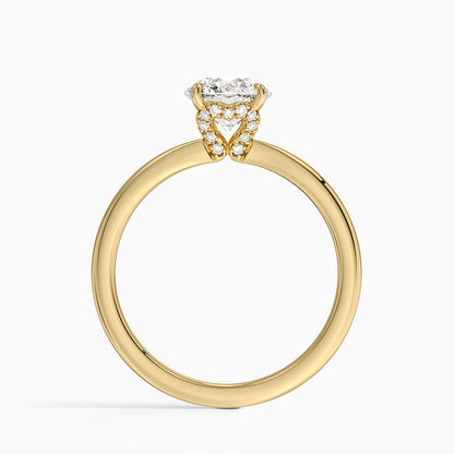 1.15 Hidden Halo Tasarım Tektaş Laboratuvar Pırlanta Yüzük - Vilora