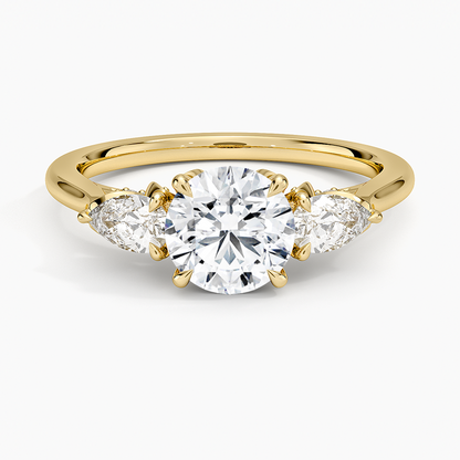 1.60 Carat Princess Halo Design Solitaire Lab Diamond Ring 18K - Florina 