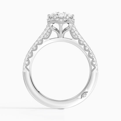 1.50 Hidden Halo Tasarım Tektaş Laboratuvar Pırlanta Yüzük - Gilara