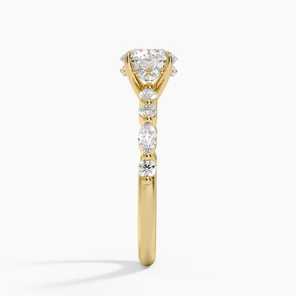 1.60 Carat Princess Halo Design Solitaire Lab Diamond Ring 18K - Florina 